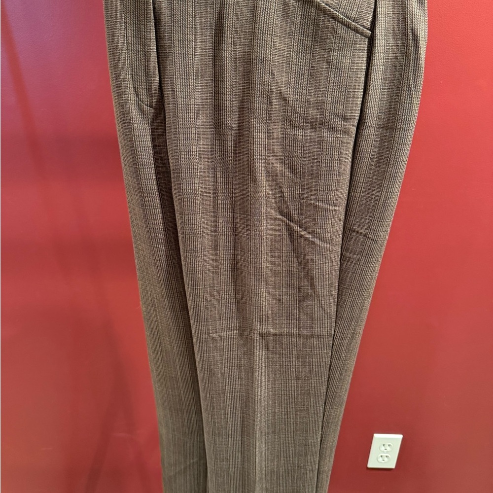 Dressbarn Charcoal Checkered Pants